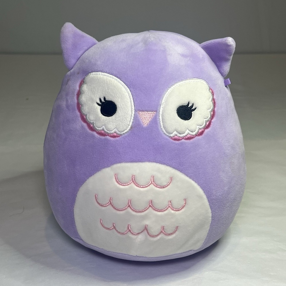 Squishmallows Miranda Lavender Purple Owl Plush Stuffed Toy 8" Kellytoy 2022